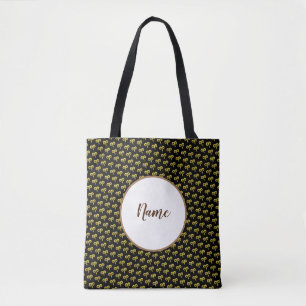 Aries Golden Astrology Personalized Tote Bag