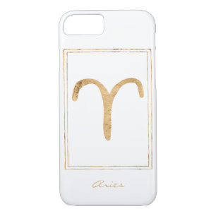 Aries hammered gold astrology zodiac birthday Case-Mate iPhone case