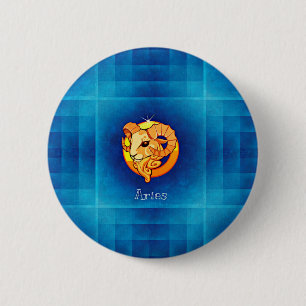 aries horoscope 2 inch round button