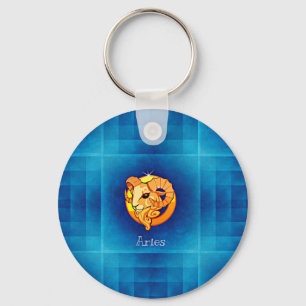 aries horoscope keychain