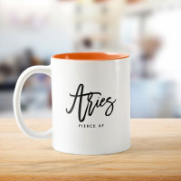 Aries Horoscope Modern Script Zodiac Sign