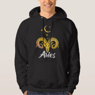 Aries Horoscope Zodiac Sign Born March April Hoodie