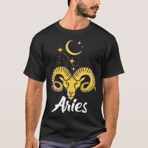 Aries Horoscope Zodiac Sign Born March April T-Shirt
