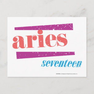 Aries Lt Pink Postcard