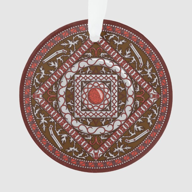Aries Mandala Acrylic Ornament (Front)