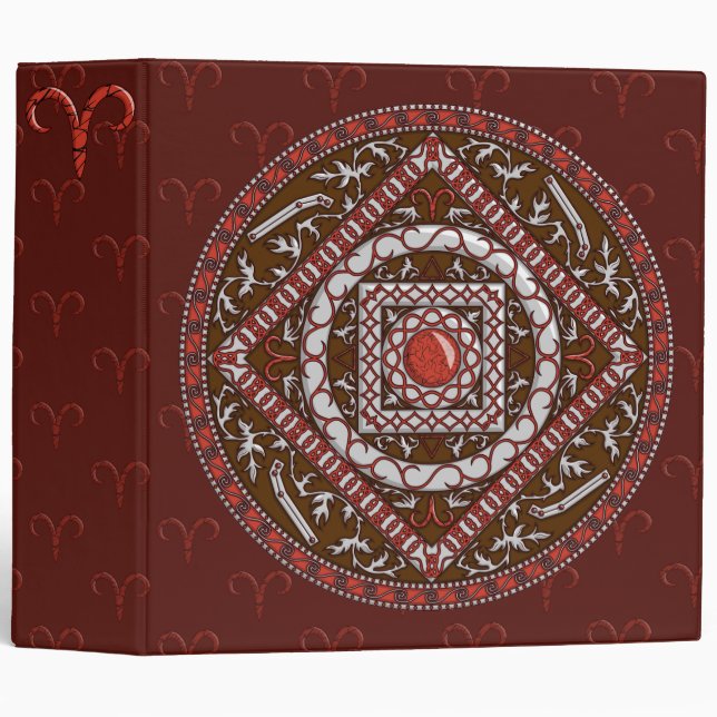 Aries Mandala Binder (Front/Spine)