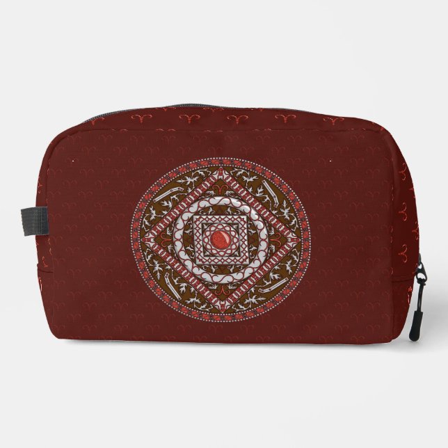 Aries Mandala Dopp Kit (Front)