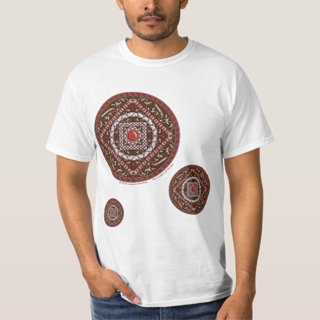 Aries Mandala Men's Light Shirt (Front)