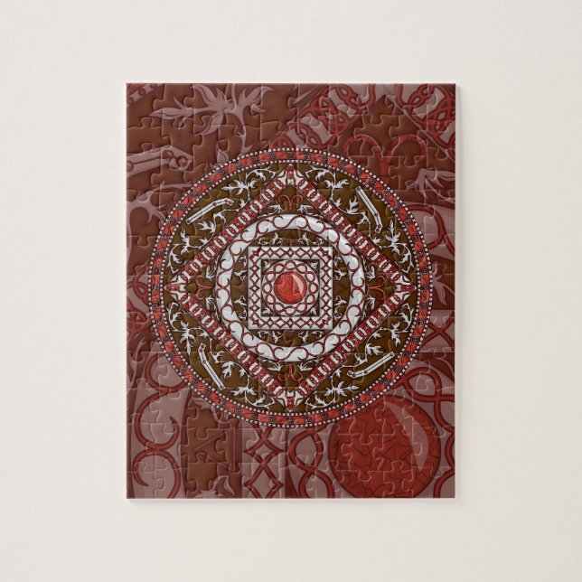 Aries Mandala Puzzle (Vertical)