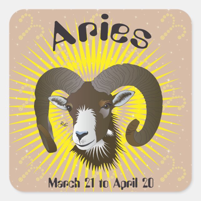 Aries March 21 à avril 20 Stickers (Devant)