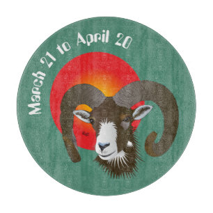 Aries March 21 to April 20 Glass Cutting Boards