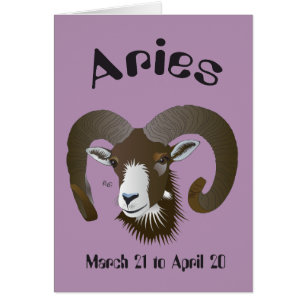 Aries March 21 to April 20 Karte