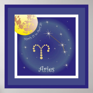 Aries March 21 to April 20 poster
