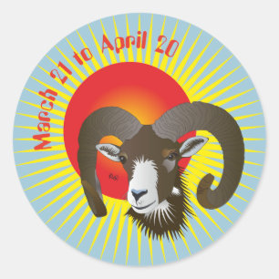 Aries March 21 to April 20 Sticker