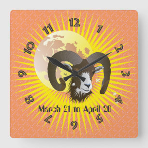 Aries March 21 tons of April 20 embankment Clocks