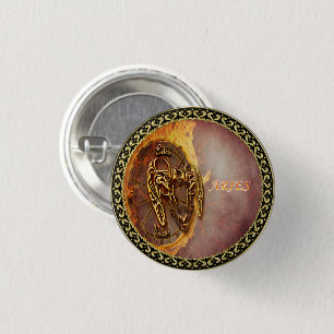 Aries March 21st until April 20th Horoscope 1 Inch Round Button