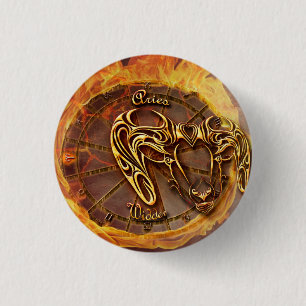 Aries March 21st until April 20th Horoscope 1 Inch Round Button