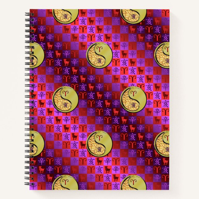 Aries & Metal Boar Notebook (Front)