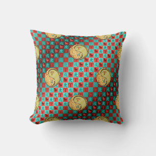 Aries & Metal Dog Throw Pillow