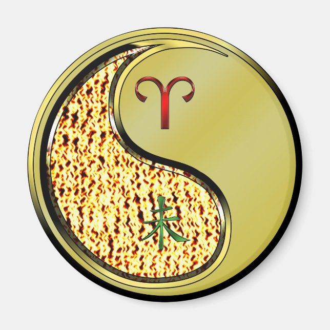 Aries & Metal Goat Magnet (Front)