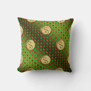 Aries & Metal Goat Throw Pillow