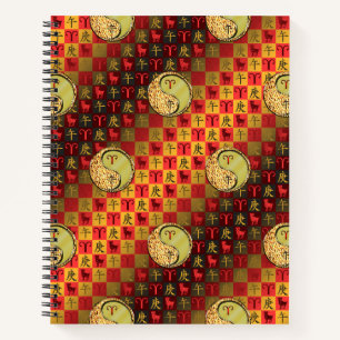 Aries & Metal Horse Notebook