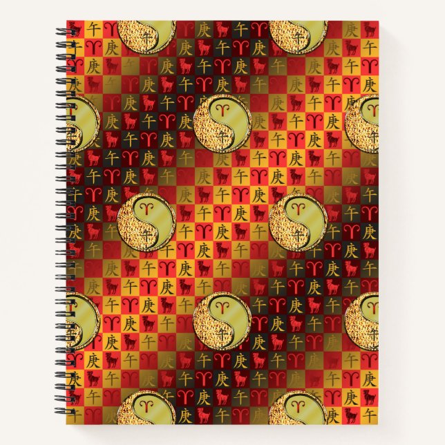 Aries & Metal Horse Notebook (Front)