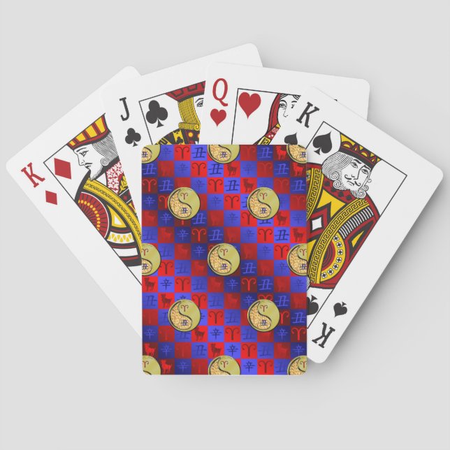 Aries & Metal Ox Playing Cards (Back)