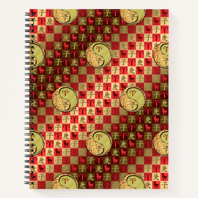 Aries & Metal Rat Notebook (Front)