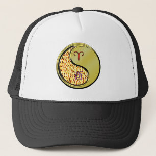 Aries & Metal Rooster Trucker Hat
