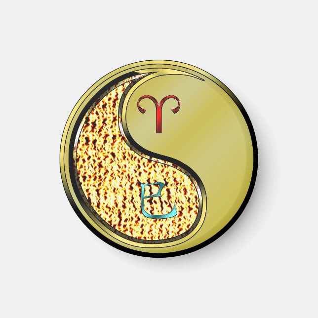 Aries & Metal Snake Magnet (Front)