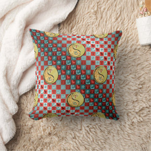 Aries & Metal Snake Throw Pillow