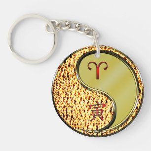 Aries & Metal Tiger  Keychain