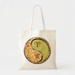 Aries & Metal Tiger  Tote Bag