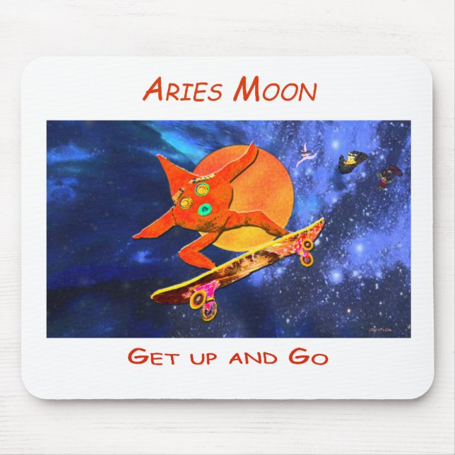 Aries Moon Mouse Pad (Front)