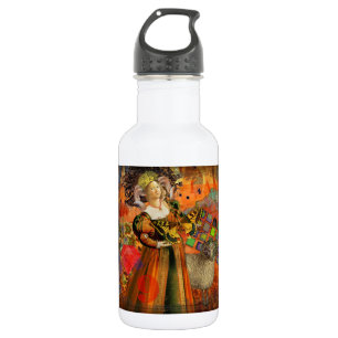 Aries Orange Woman Gothic Illustration 532 Ml Water Bottle