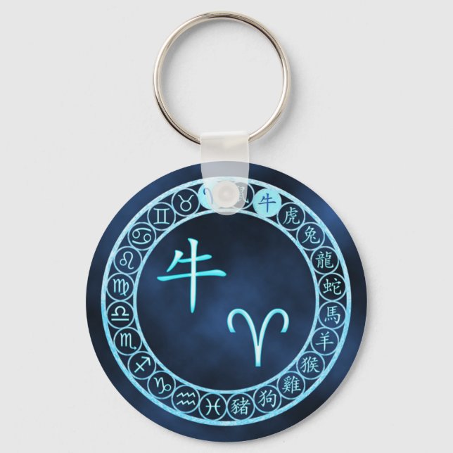 Aries/Ox Keychain (Front)