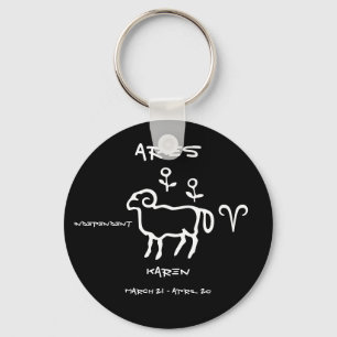 Aries Personalized Keychain