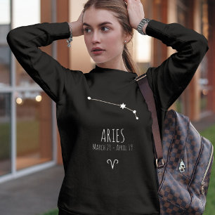 Aries Personalized Zodiac Constellation Sweatshirt