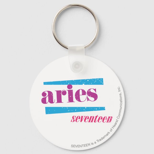 Aries Purple Keychain (Front)