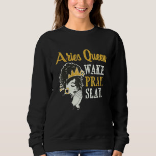 Aries Queen  Astrologer Astrology Zodiac Sign Horo Sweatshirt