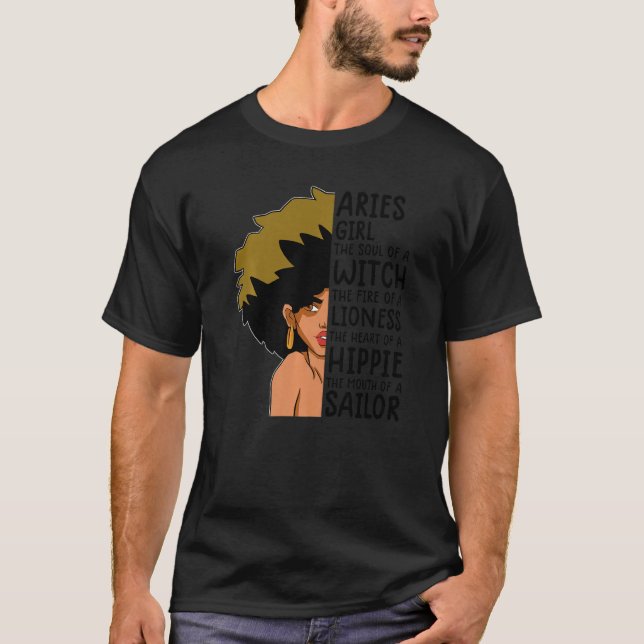 Aries Queen  For Women Astrology Zodiac Aries Girl T-Shirt (Front)