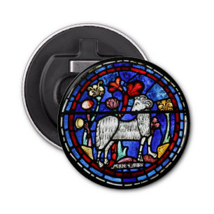 Aries Ram Gothic Stained Glass Windows Opener