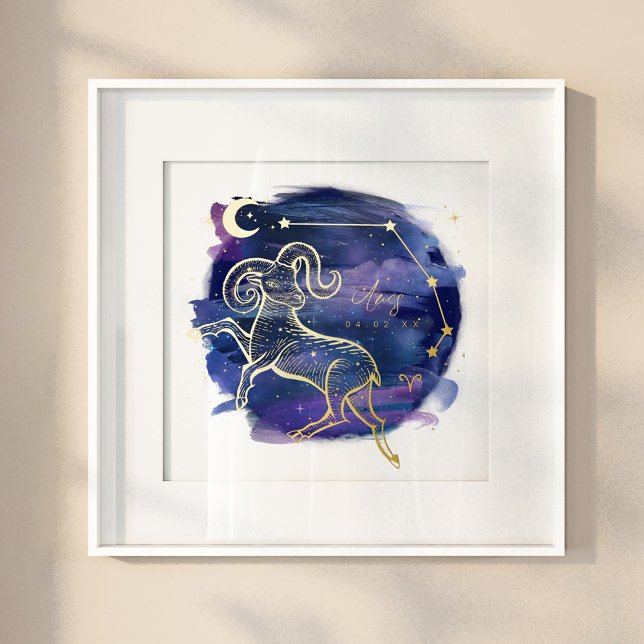 Aries Ram Sign of the Zodiac Custom Birth Date (Creator Uploaded)