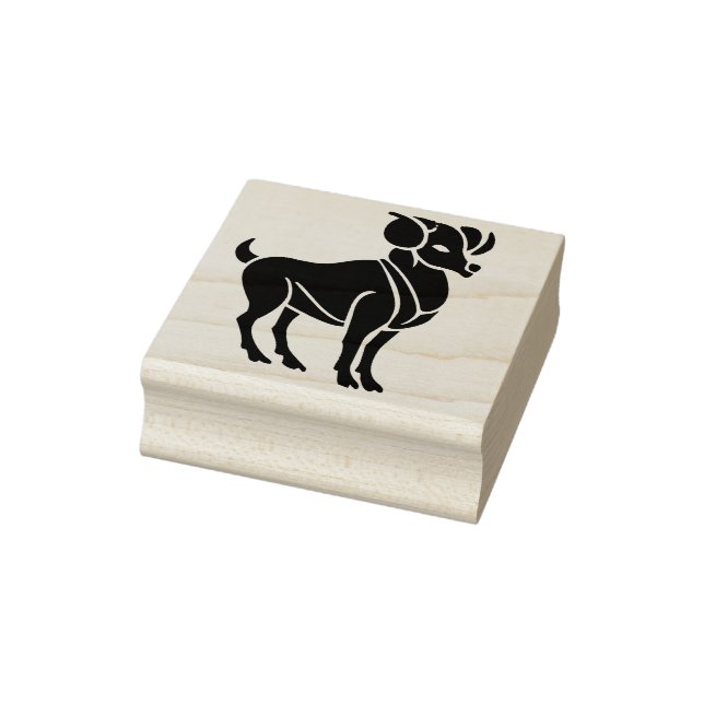 aries ram zodiac art stamp (Stamp)