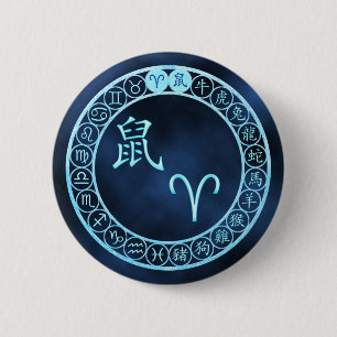 Aries/Rat 2 Inch Round Button