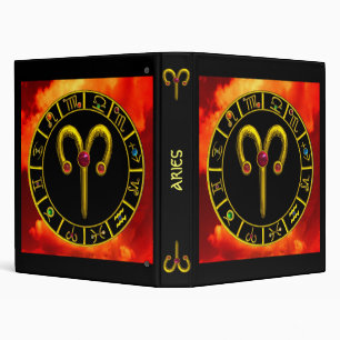 ARIES ,red black yellow Binder