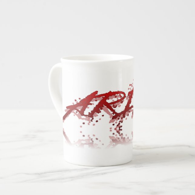 Aries Reflection Bone China Mug (Front Left)