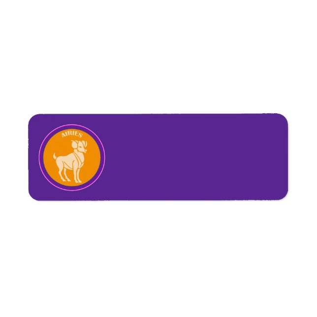 Aries Return Address Label (Front)