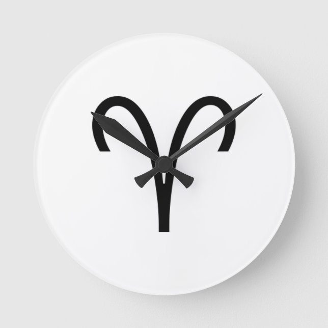Aries Round Clock (Front)